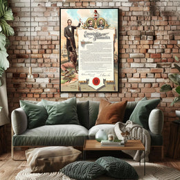 Abraham Lincoln Aged Close-Up Poster Artwork PosterGoat