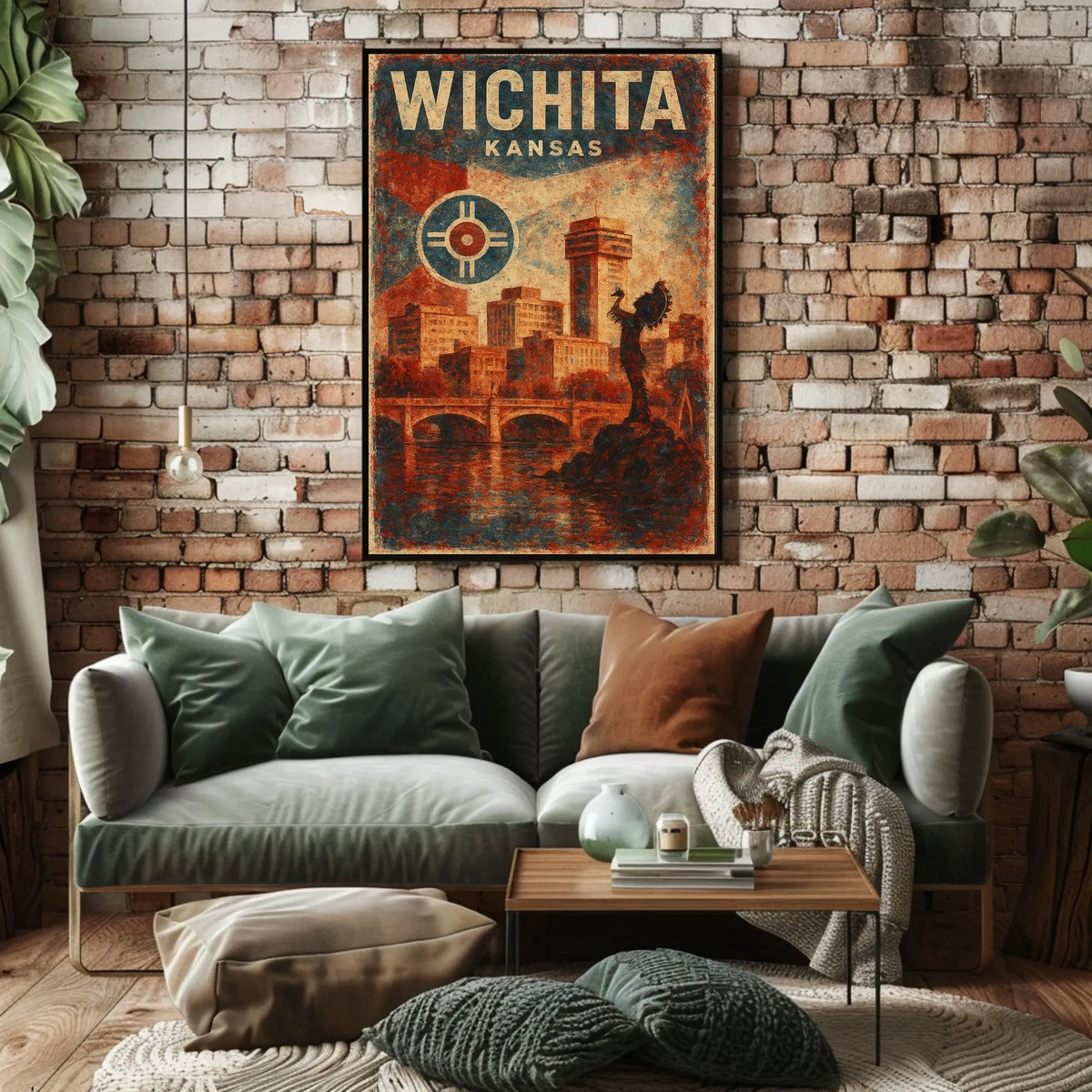 Wichita, Kansas A Vibrant Cityscape Poster