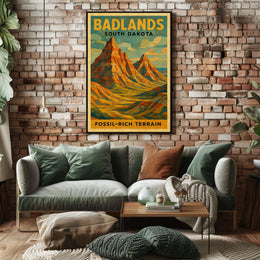Badlands Of South Dakota Poster