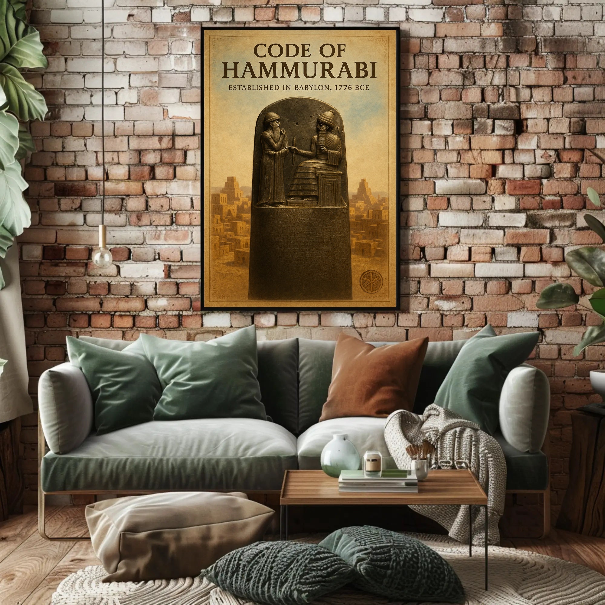 Code of Hammurabi Wall Art Print Decor PosterGoat
