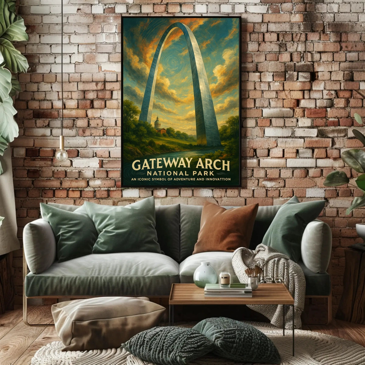 Gateway Arch Adventure in Urban or Cityscape Poster