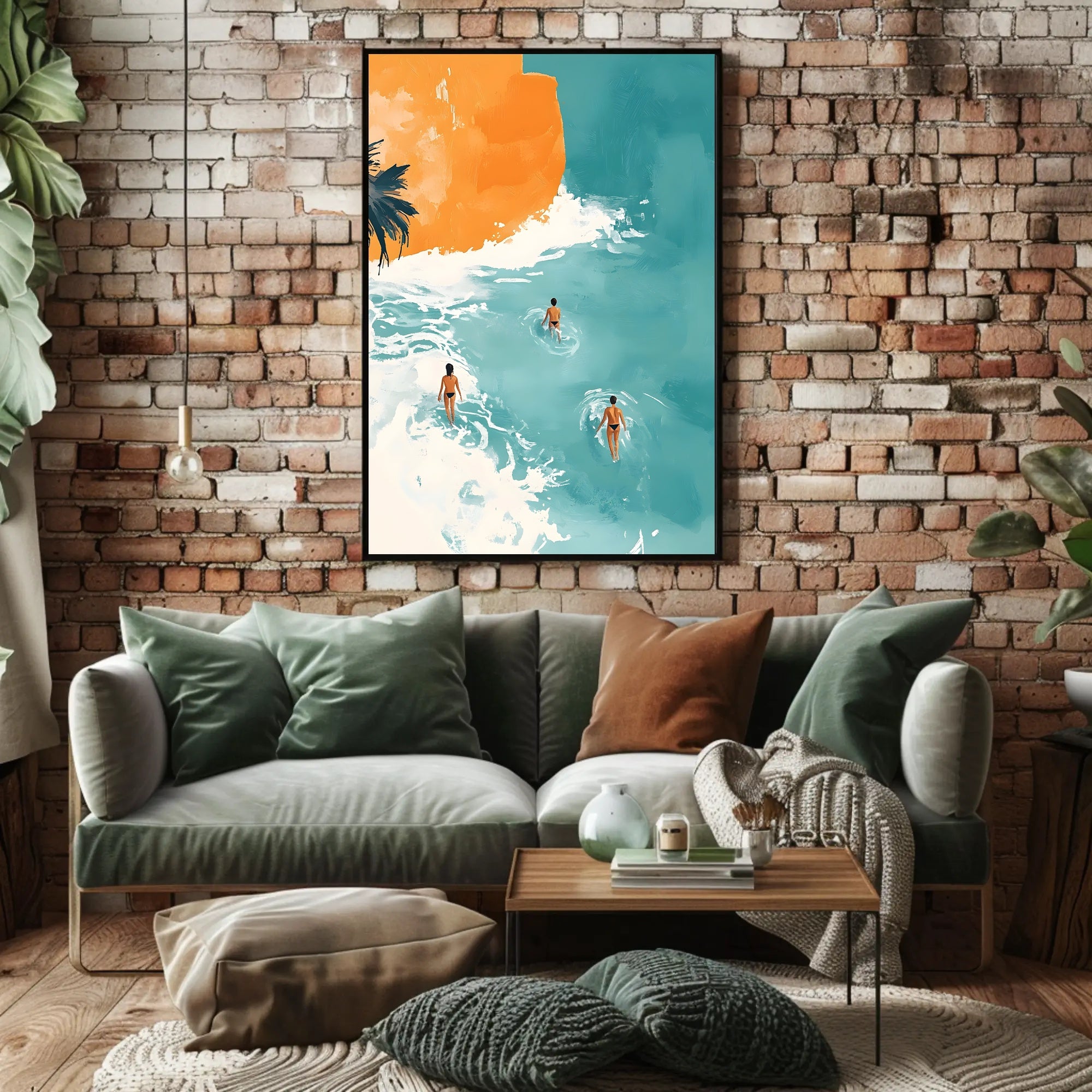 Beachside Serenity Calming Wall Art Poster Print