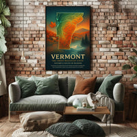 Vermont Nature's Canvas of Seasons Poster