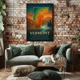 Vermont Nature's Canvas of Seasons Poster