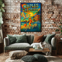 Naples, Florida The Sunshine States Gem Poster