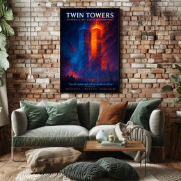 Twin Towers Remembrance Tribute Historical or Presidential Poster PosterGoat