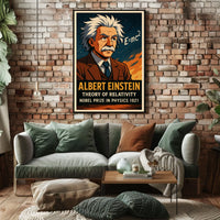 Einstein Relativity Modern Scenic Science Poster