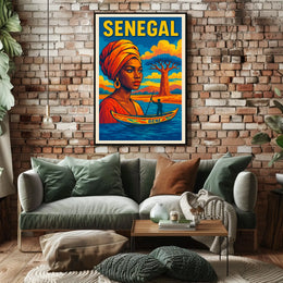 Senegal A Vibrant Tribute Poster
