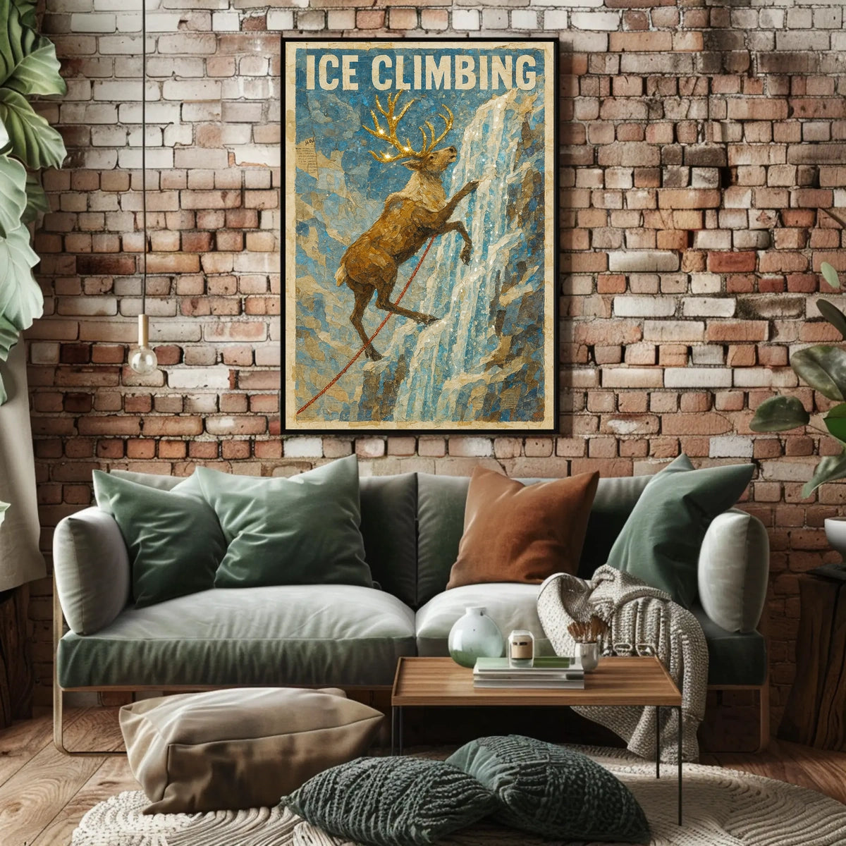 Ice Climbing Adventure Poster