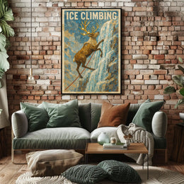 Ice Climbing Adventure Poster