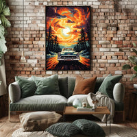 Journey Through The Fiery Skies Poster