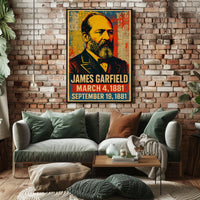 James A. Garfield 20th President of the United States Street Art Mashup Poster