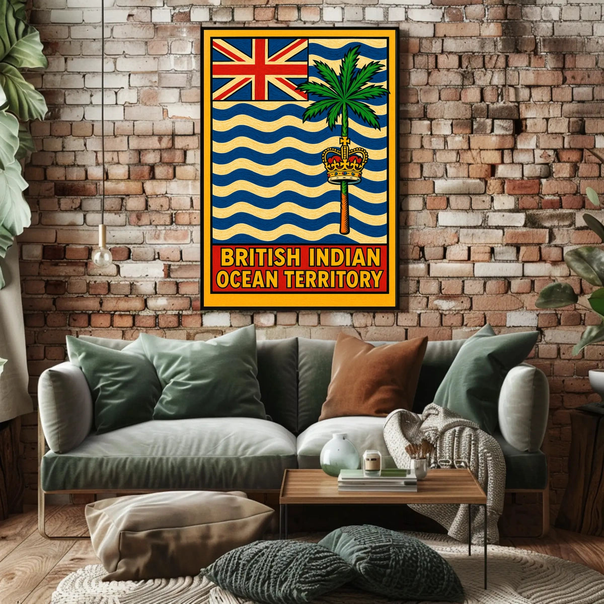 British Indian Ocean Territory Flag Poster