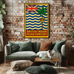 British Indian Ocean Territory Flag Poster