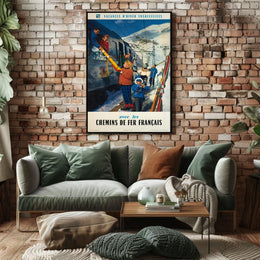 Sunny Winter Holidays With French Poster