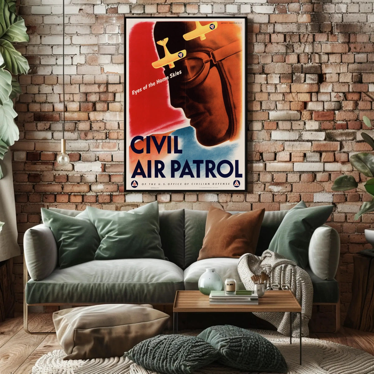 Eyes of the Home Skies WWII Poster