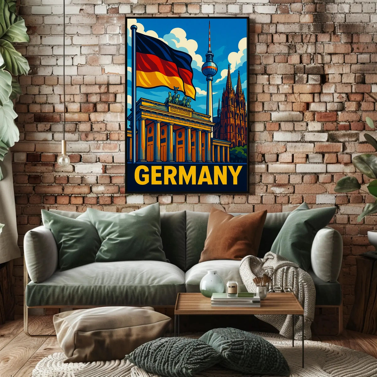 Germany Iconic Landmarks Poster