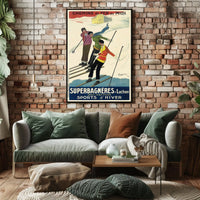 Winter Sports In The Pyrenees Poster