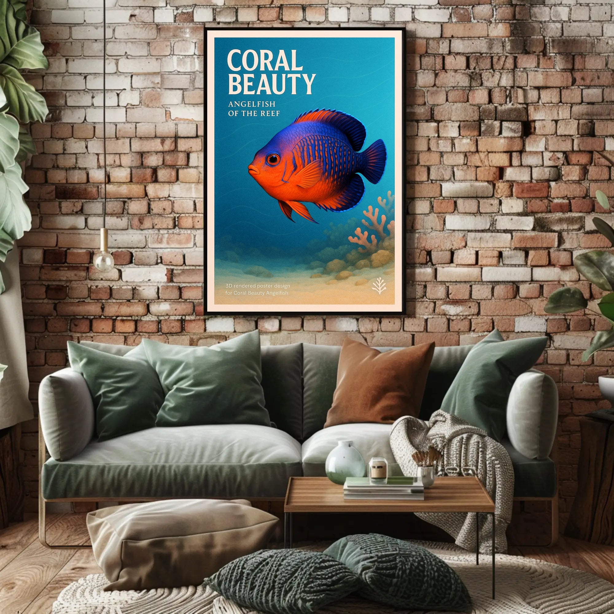 Coral Beauty Angelfish Poster PosterGoat