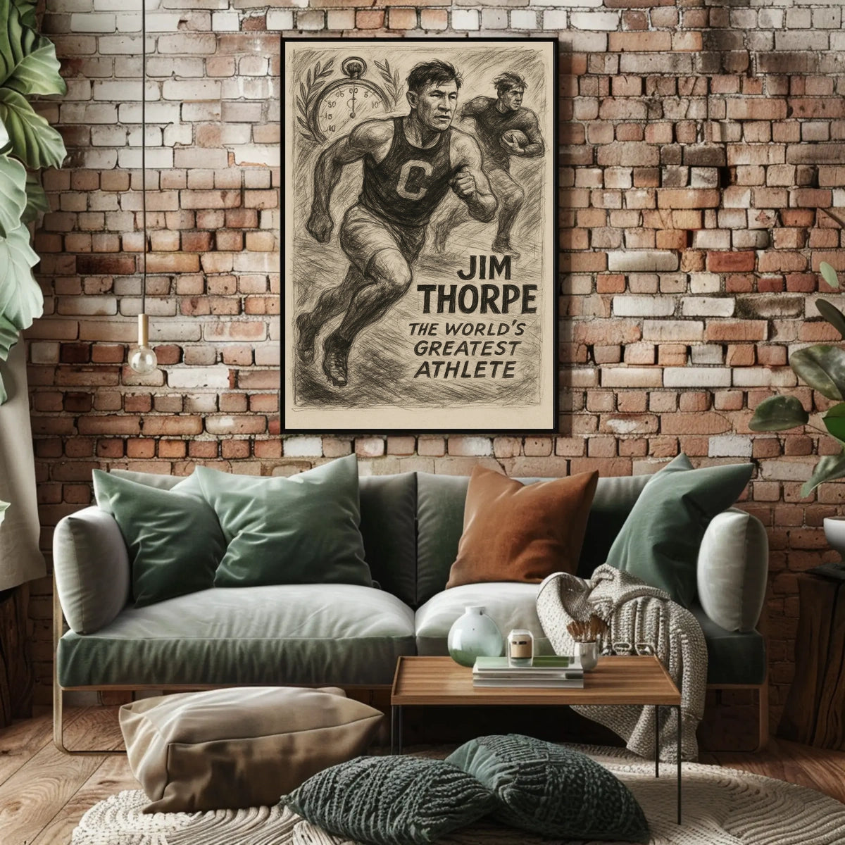 Jim Thorpe Legendary Athlete Jim Thorpe Poster