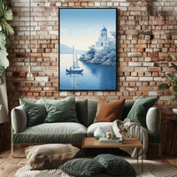 Tranquil Mediterranean Scene Poster PosterGoat