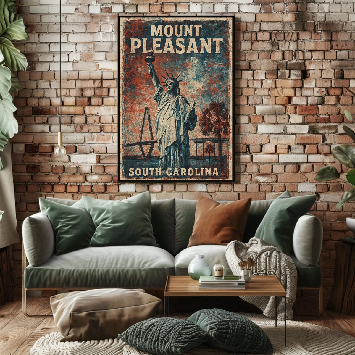 Mount Pleasant Vintage Travel Collectors Poster