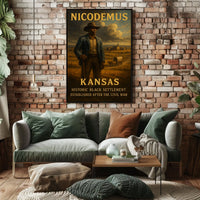 Nicodemus, Kansas Historic Black Poster