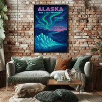 Alaskan Neon Wilderness Poster Museum Quality Wall Art
