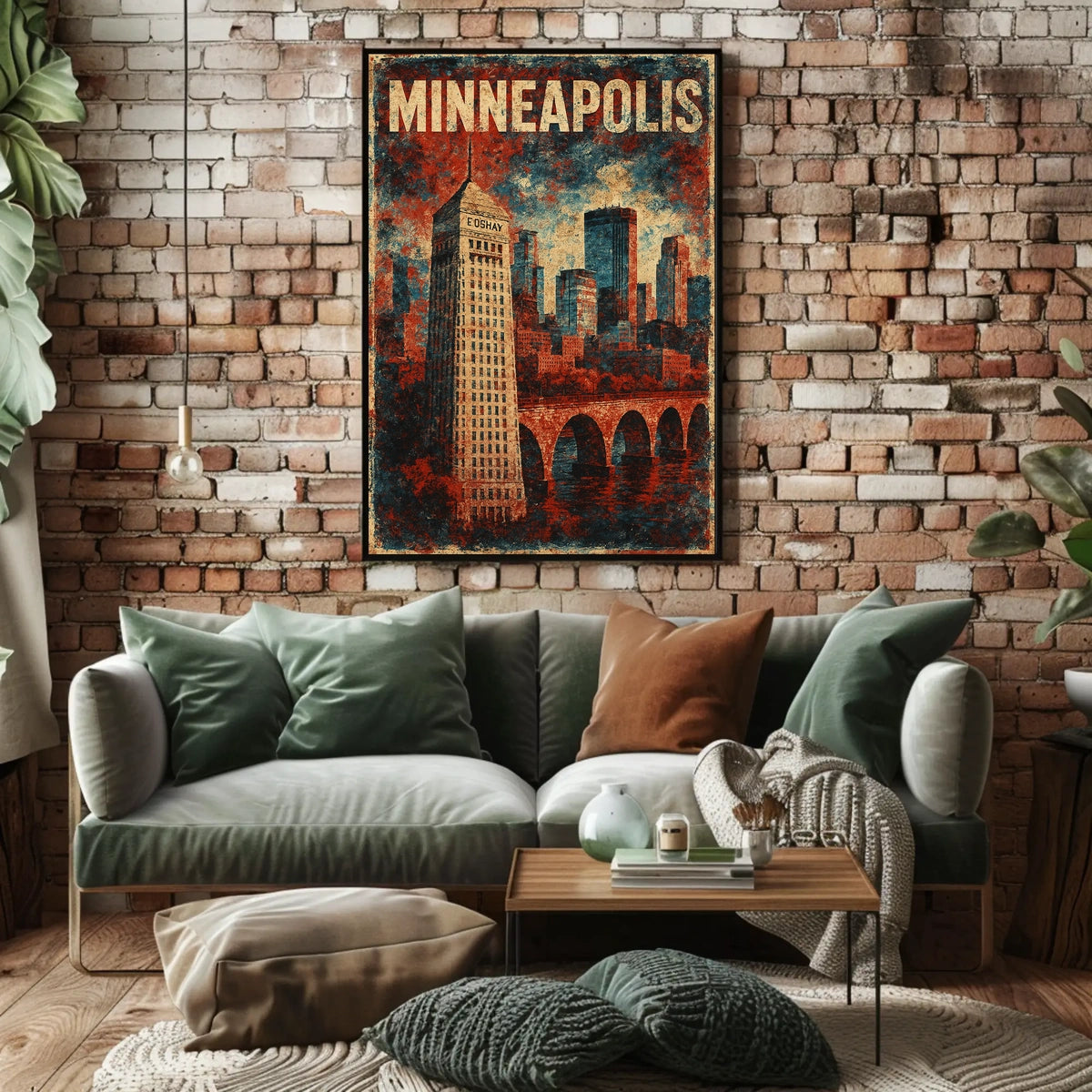 Minneapolis Skyline Art Poster