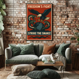 FreedomS Fight Strike The Snake Poster