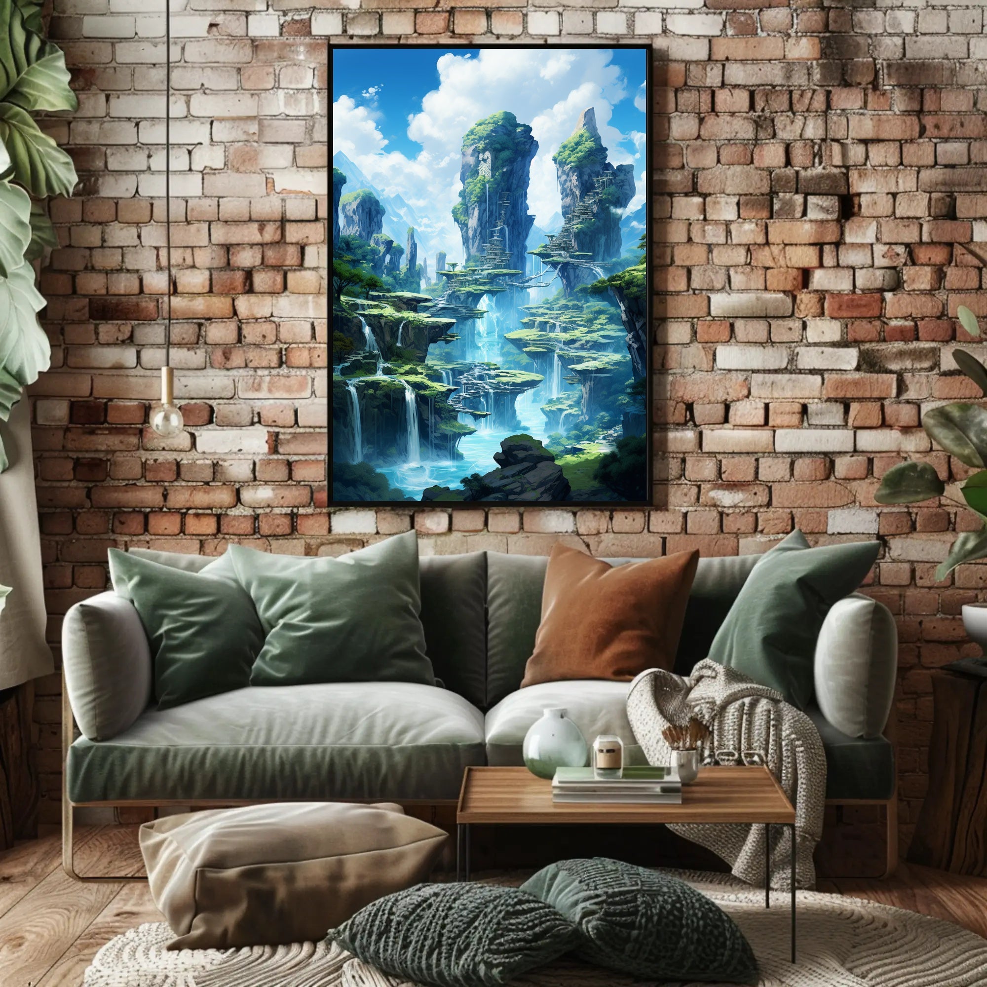Enchanted Waterfalls Poster