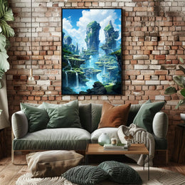 Enchanted Waterfalls Poster
