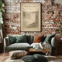 Vintage Niagara Falls 1924 Travel Poster