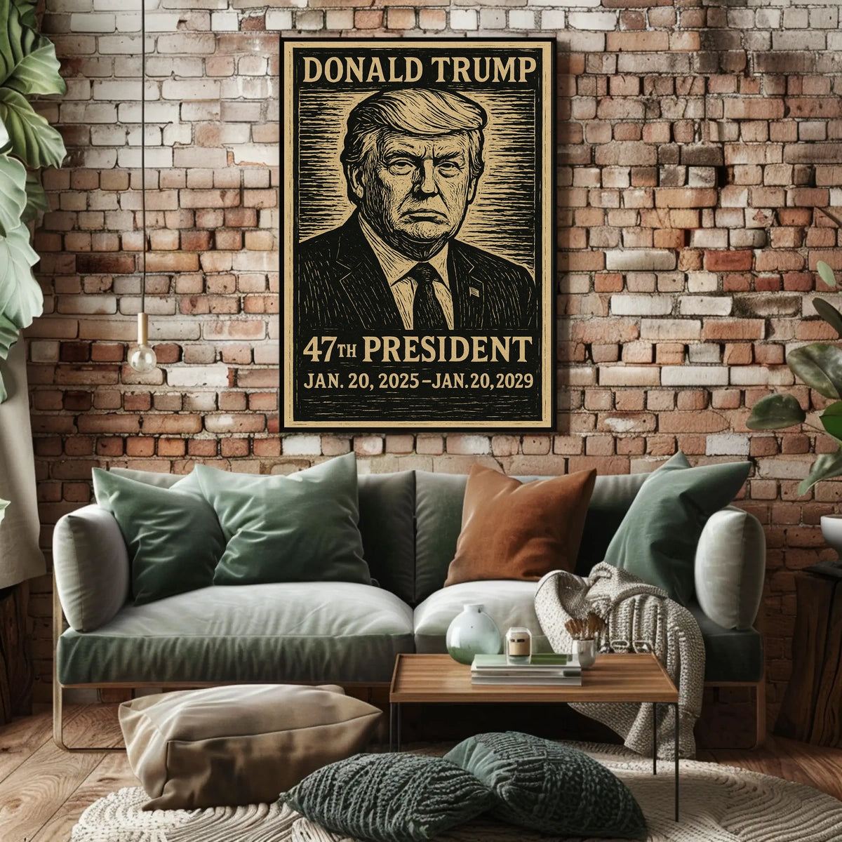 Donald Trump Patriot Visionary Expressionism Poster