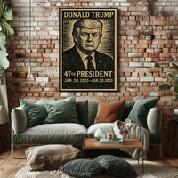 Donald Trump Patriot Visionary Expressionism Poster