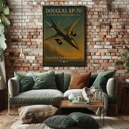 Douglas XP 70 Vintage Aviation Poster Print