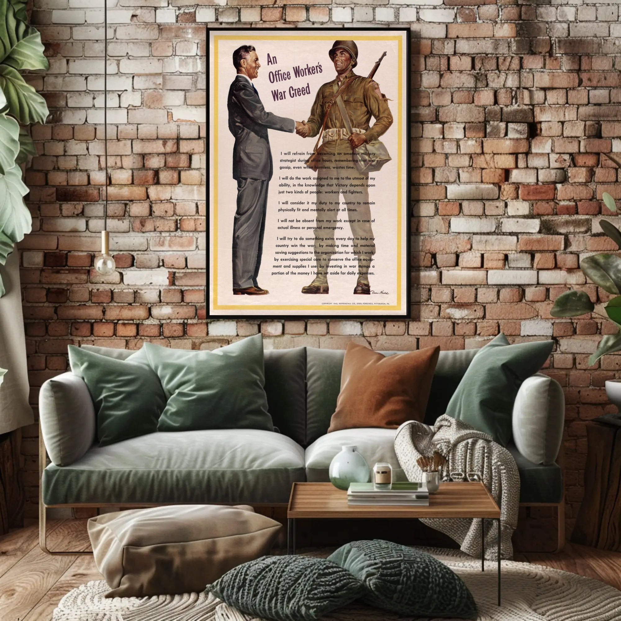 An Office Worker's War Creed Poster PosterGoat