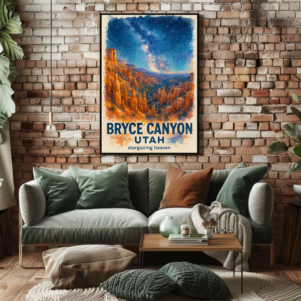 Bryce Canyon Nightscape: Stars and Hoodoos Art Print