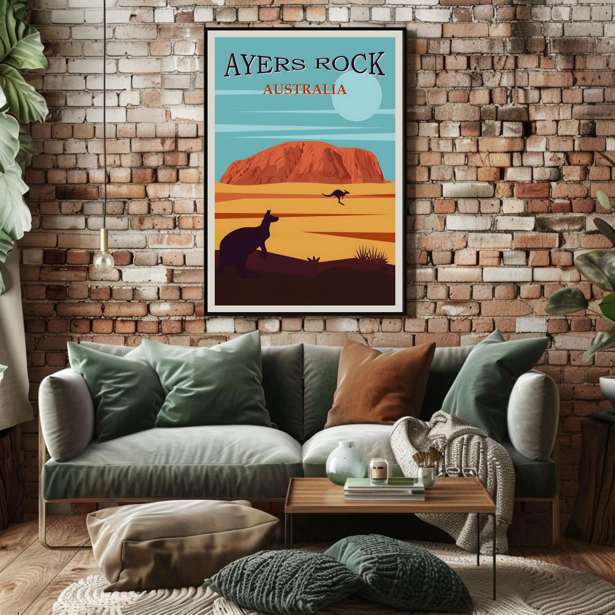 Ayers Rock Uluru Scenic Beauty Travel Poster