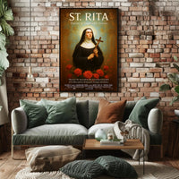 St. Rita  Patron of Impossible Causes Poster PosterGoat