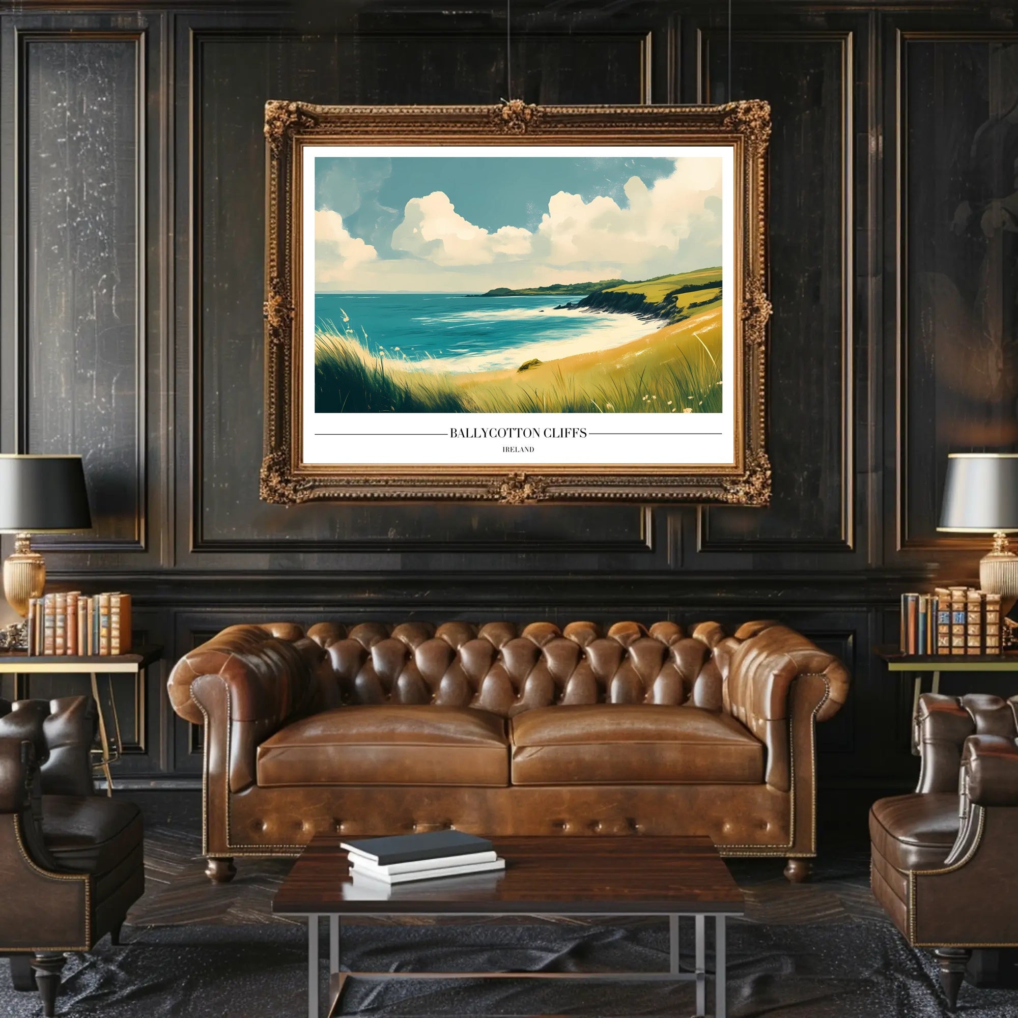 Ballycotton Cliffs Artistic View Poster