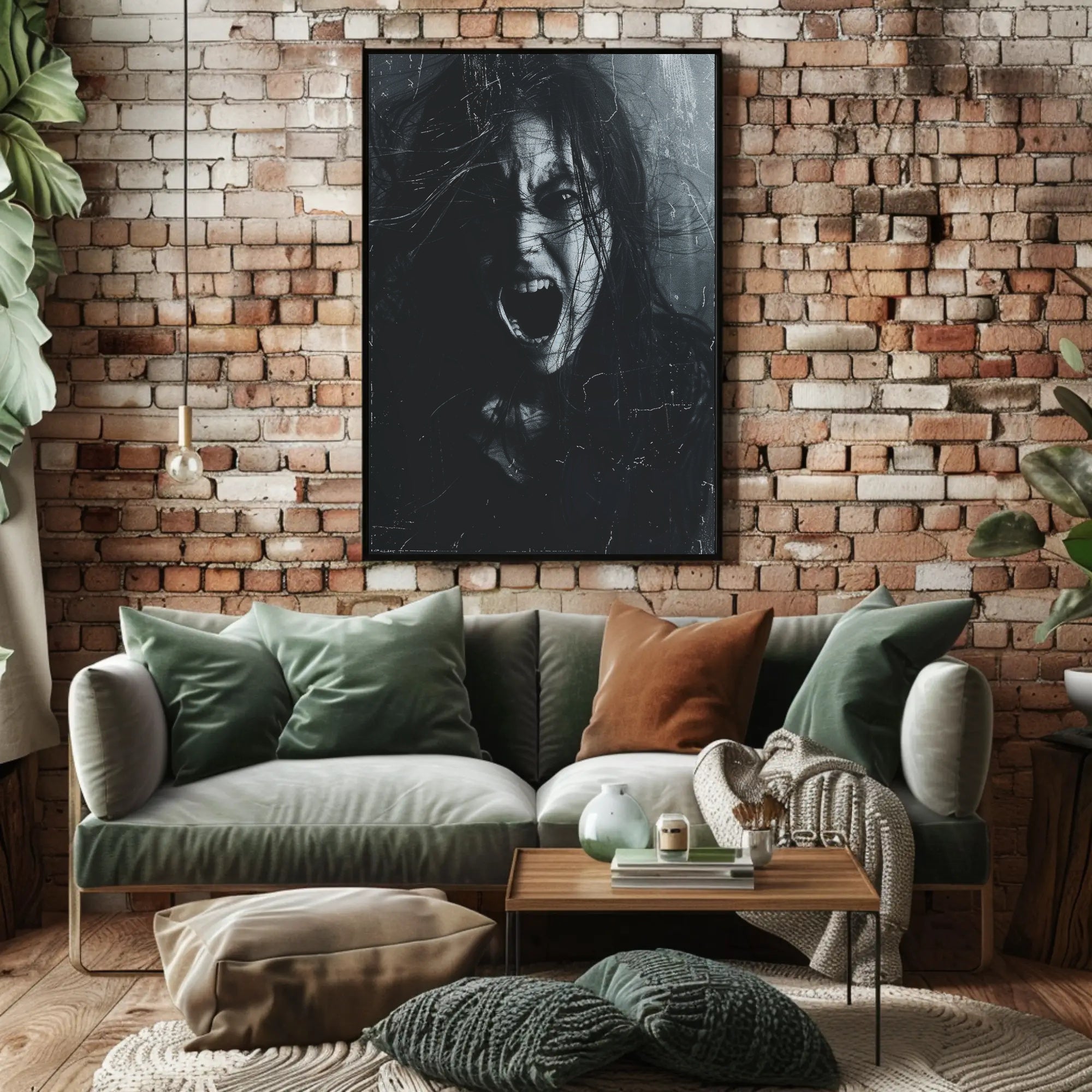 Scream in the Shadows Art Print Poster Decor PosterGoat