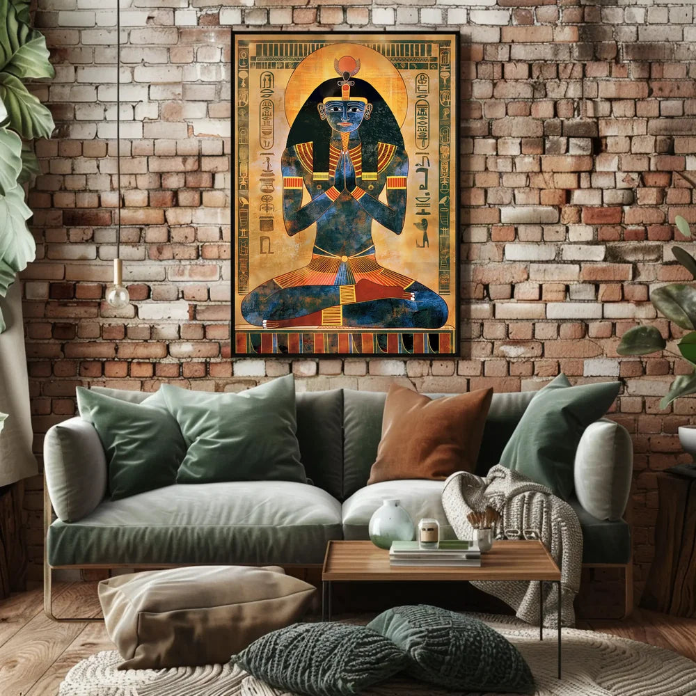 Vintage Cityscape Silhouette Art Poster