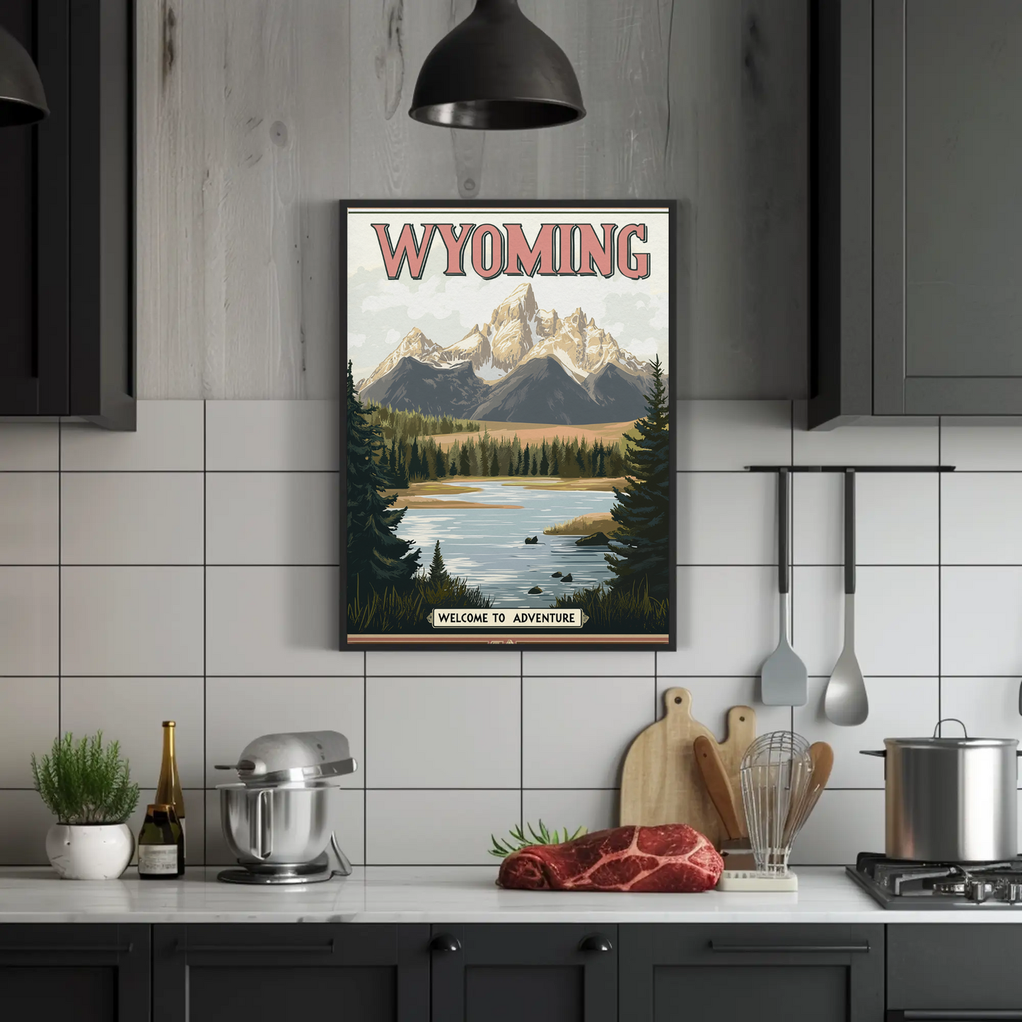 Wyoming Vintage Poster
