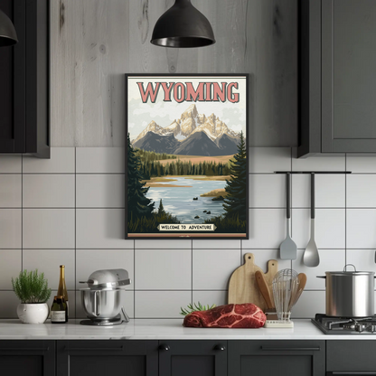 Wyoming Vintage Poster
