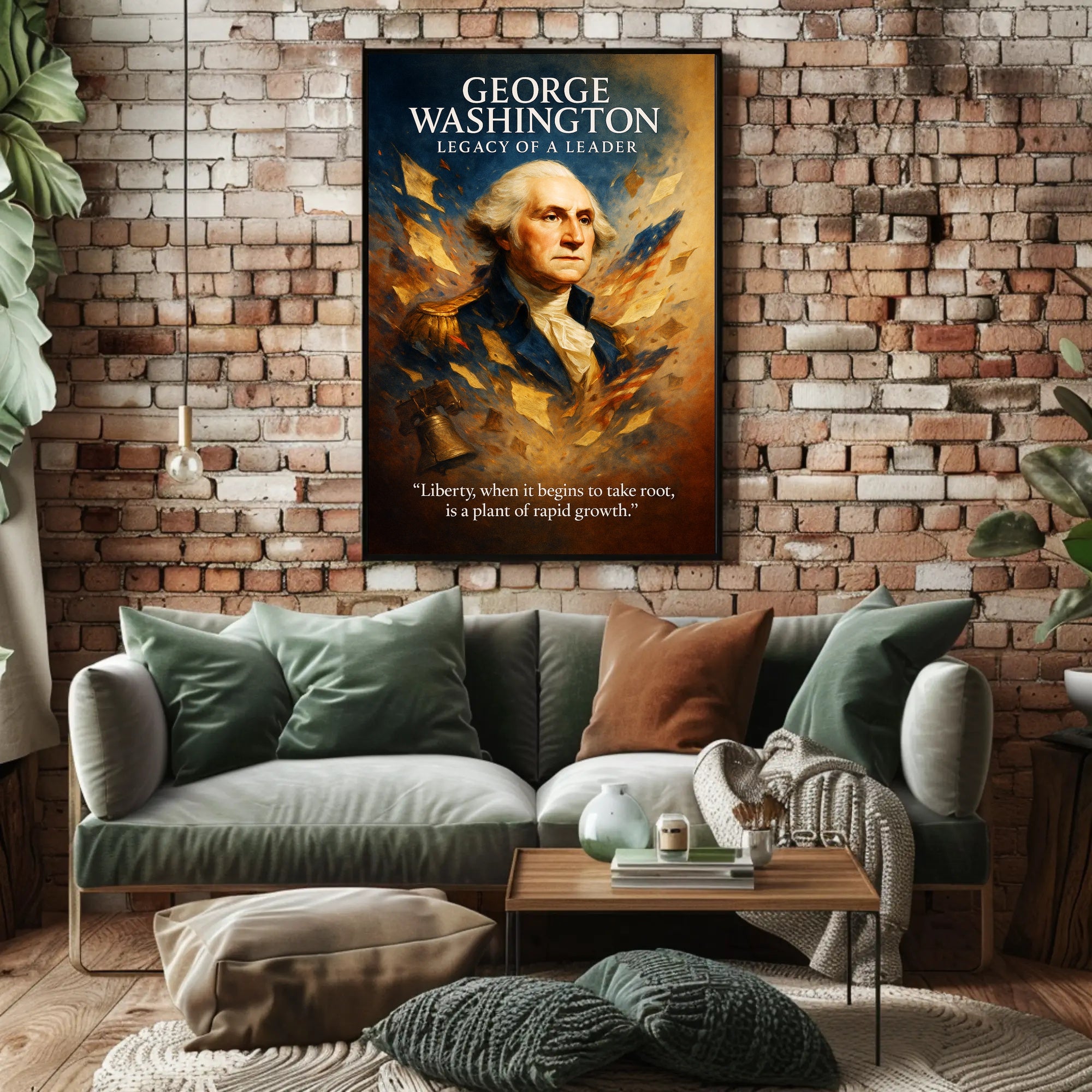George Washington Legacy of a Leader Poster PosterGoat
