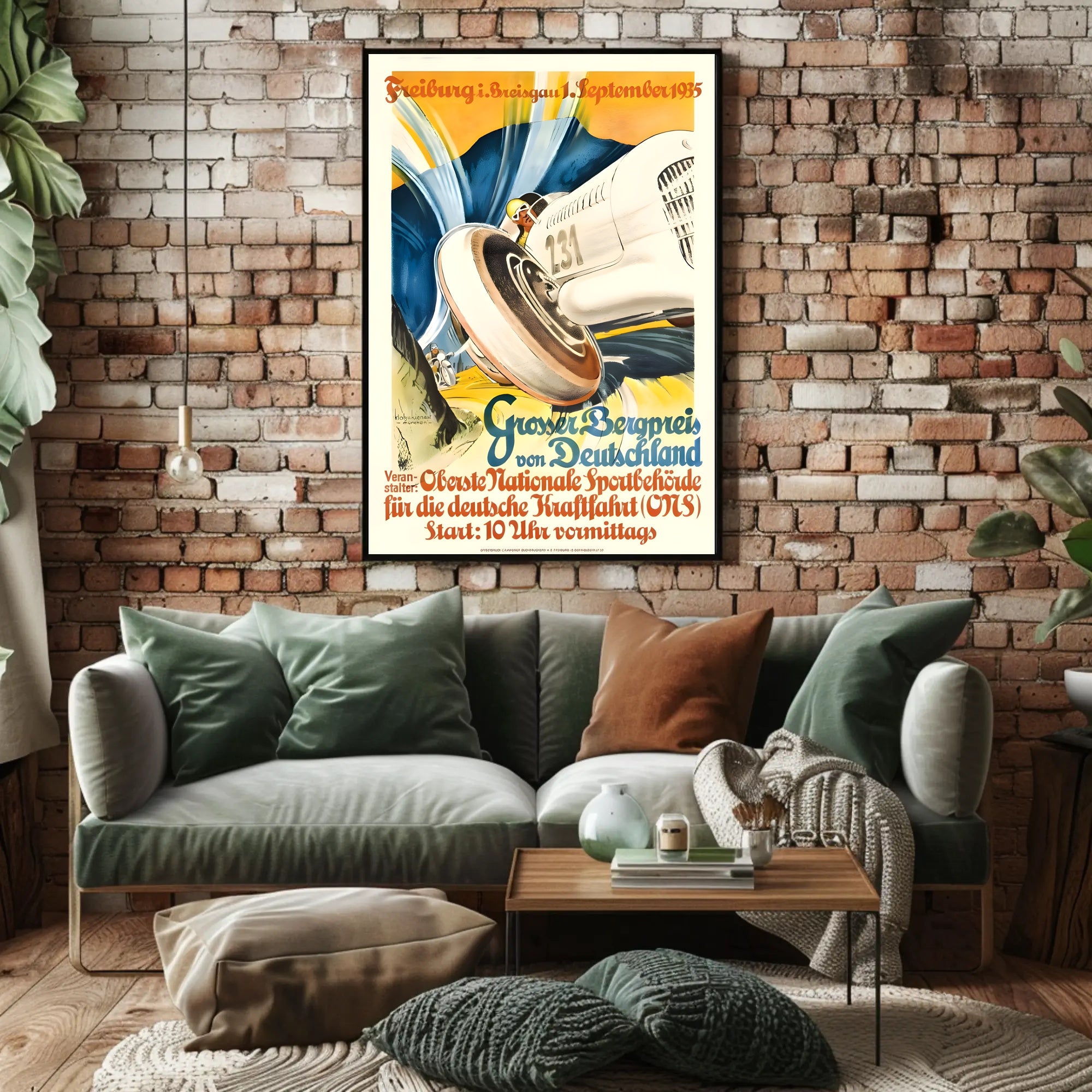 Großer Bergpreis von Deutschland 1935 Poster
