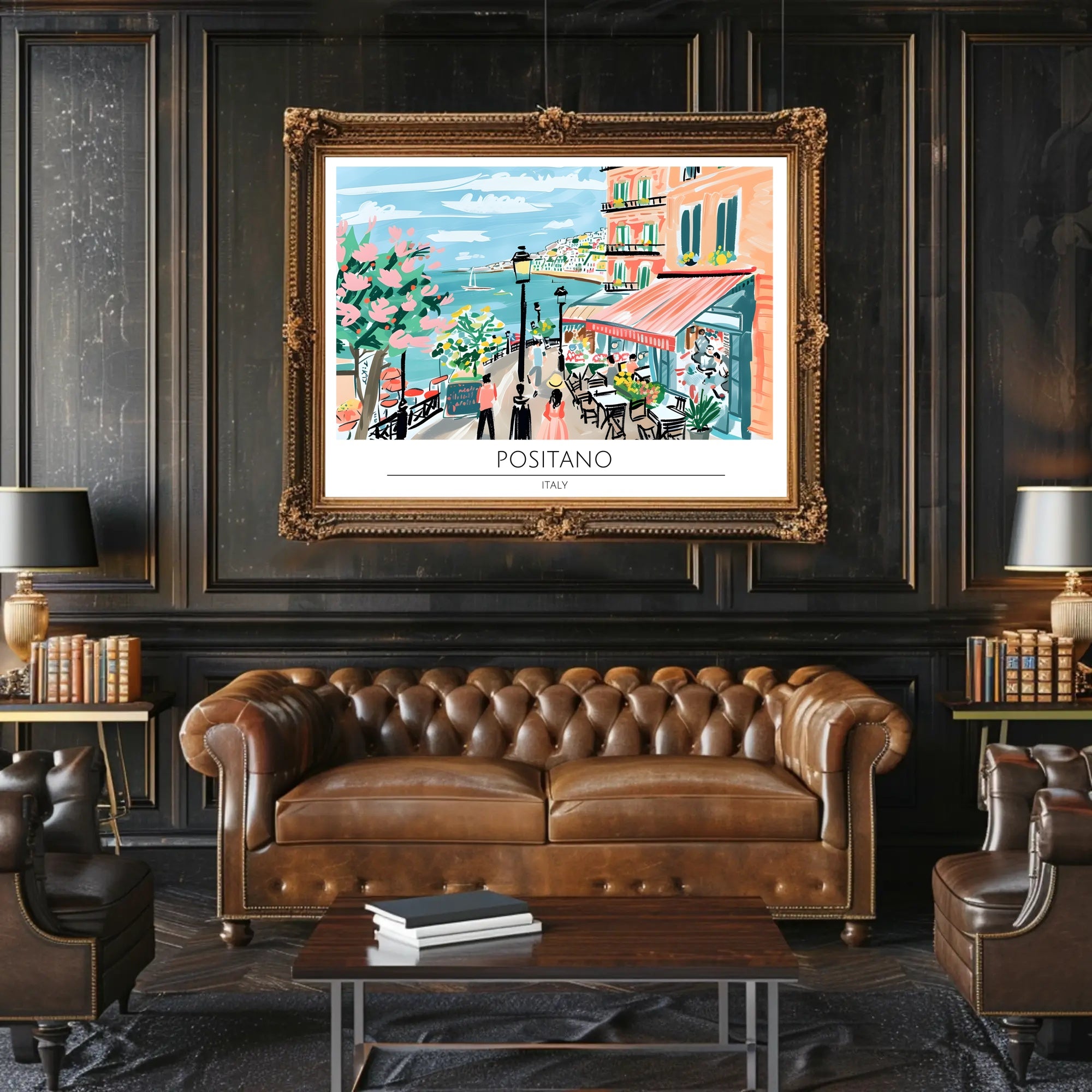 Scenic Positano Poster PosterGoat