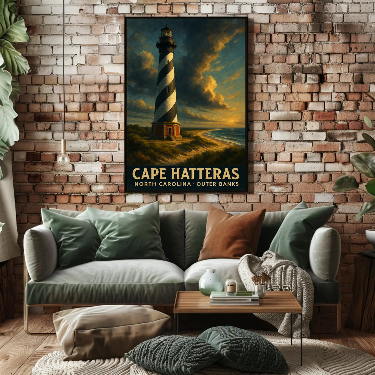 Cape Hatteras Lighthouse Coastal Collectors Nautical Poster