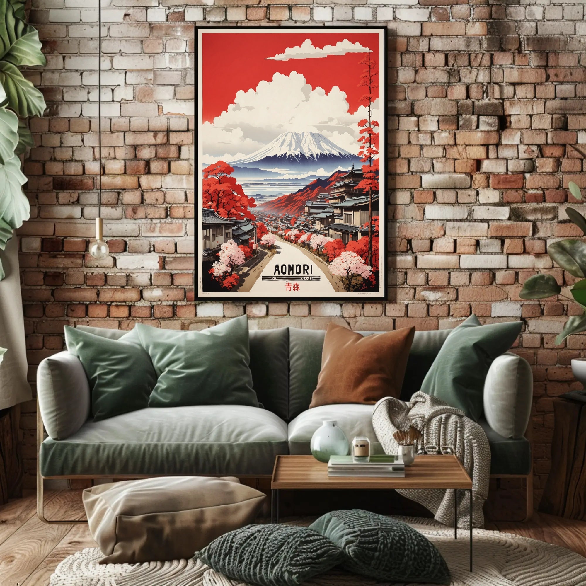 Traditional Aomori Scene Japanese Travel Poster